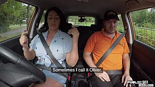 i had a driving lesson with a british instructor in public