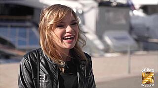 i met luth belle, a blonde european with natural tits