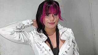 Breaking in Young Trans with Raw Ass Pounding Action