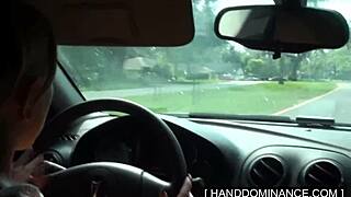 Blondie Gives Handjob To Her Step-Dad's Big Cock