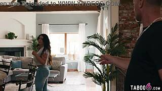 huge tits arab teacher gets visited by stepdad