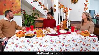 Intense Threesome with Young Duo Letting Nate Cum on Faces and Tits - MyFamLust