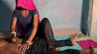 desi bhabhi in black salwar tshirt gets hardcore with teacher