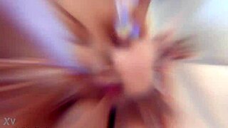 Laura Fiorentino takes balls deep anal creampie with squirting.