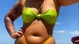 Are you ready for my beach pussy flashing?