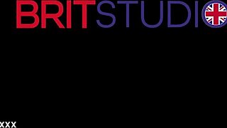 Brit teen 18+ gives an oily handjob to her neighbor