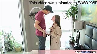 Skinny neighbor slut begged for my fat cock to fill her up