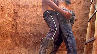 Brunette Skinny Employee in Work Fucking Session