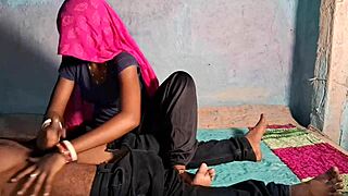 desi bhabhi in black salwar tshirt gets hardcore with teacher