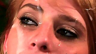 Frisky Hottie Swallows Sperm Shot on Face in POV