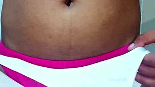 Wearing erotic panties and masturbating in this homemade solo fetish video.