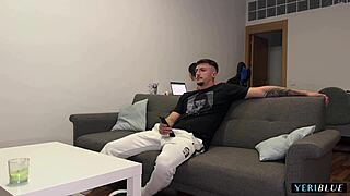 Brunette Invites Boyfriend Home for Rough Quickie Fucking