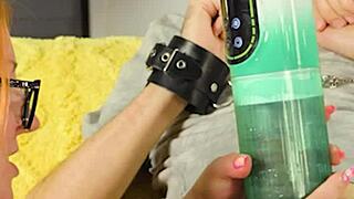 Stepmom Catches Me Jerking, Milks Cum With Toys.