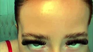 British student plays solo with toys in steamy POV