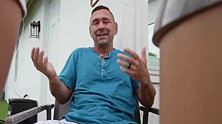 Hot teen 18+ skyler storm took the day off from college to enjoy the family hot tub