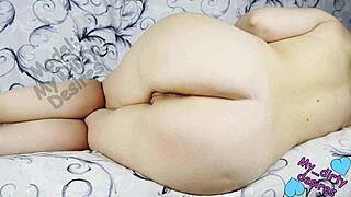 Hey, check this big latin booty milf with anal toy!