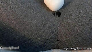 Sexy angel stripper in jerk off challenge with blowjob, pussy play, and squirting orgasm on webcam