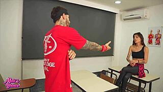 getting home late, i met a teacher with a huge surprise in class