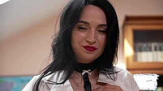 Ukrainian Teen Secretary Tries First Anal at Work