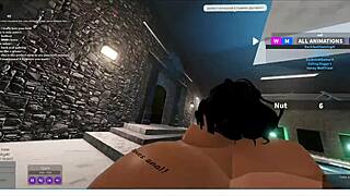 i let her fuck me for a long time in roblox game with lots of action