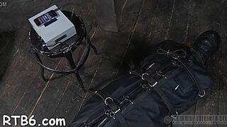 Bound Hottie Gets Nipple Clips During Intense Fucking