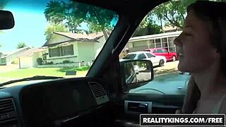 Realitykings street blowjobs lock lips in wild bedroom banging. Group action heats up fast!