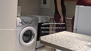 Stupid maid stuck in washing machine