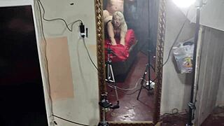 Actress gives butt after filming