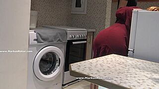Stupid maid stuck in washing machine