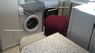 Stupid maid stuck in washing machine