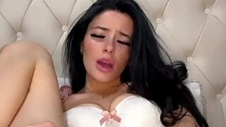 Horny British Exchange Student Fucks Herself with Intense Passion