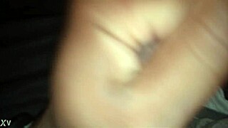 Stroking my small 18+ cock while playing Skyrim in the game world