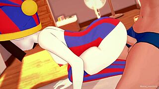 pomni in towel wants to fuck hentai style 😏