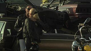 Crazy Passionate Fuck In The Car Scrapyard With Blowjob, Doggy, And Cumshot.