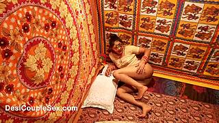 Indian aunty in sari gets wild after wedding party