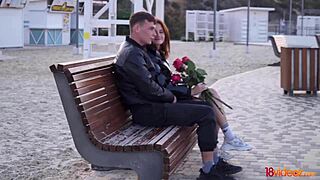 Queenlin, busty redhead teen, how do you handle this pounding?