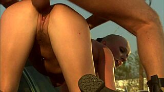 Crazy Passionate Fuck In The Car Scrapyard With Blowjob, Doggy, And Cumshot.