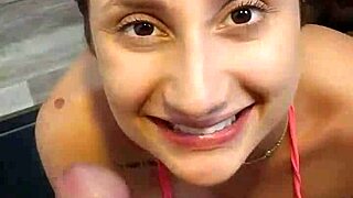 I tease Sadira hotwife in the bathroom with my big cock