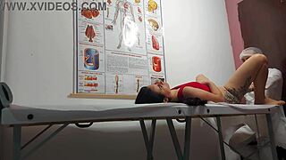 the gynecologist says, 'i'm going to finger your ass and fuck you'