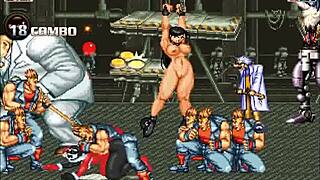 hentai mugen harley quinn in wild gangbang with bent over action and creampie finish