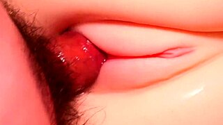 Curious about sticking it in her pink pussy?