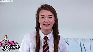 British Student Mocks Your Small Cock in JOI Session