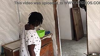 steamy kitchen sex with my curvy ebony maid