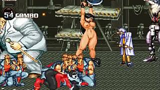 hentai mugen harley quinn in wild gangbang with bent over action and creampie finish