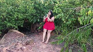 Feeling aroused, I touch myself in the car on the way home