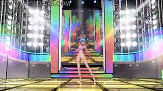 full nude hatsune miku in bunny costume goddess