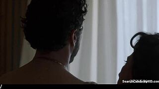 Claudia Ferri, the celebrity milf, gives a detailed blowjob and handjob to the teen with big tits in this topless sex scene