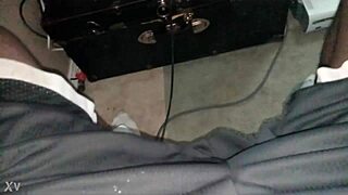 Stroking my small 18+ cock while playing Skyrim in the game world