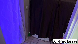 i had hardcore bathroom pov fucking with blonde babe alix lynx