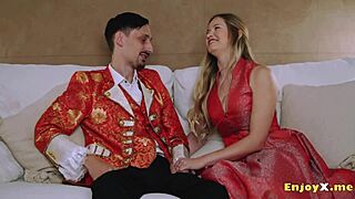 Excessive Passion Beats Every Moment a Light-Haired in Tights with Shaved Cooter Cherishes Cock-Sucking Session - Indulge in Tough Hard-Core Porn